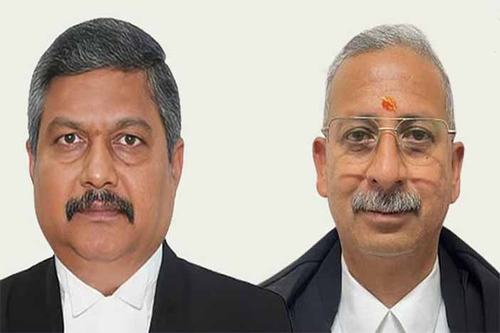 Chief Justice G Narendar and Justice Alok Mahra, Uttarakhand HC.
