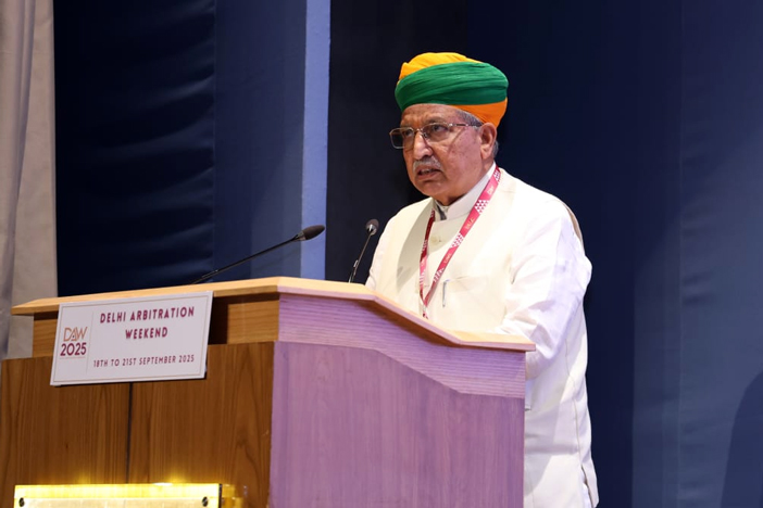 Law Minister Arjun Ram Meghwal at DAW 2025.