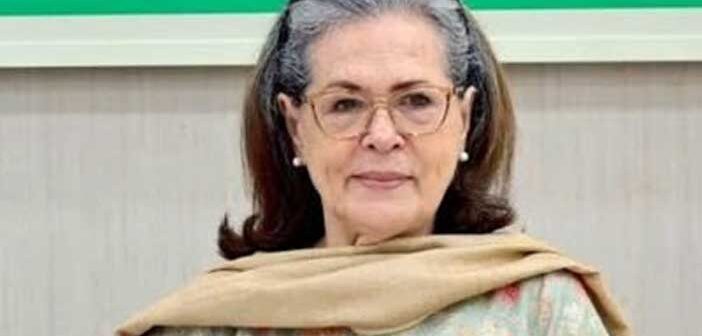 Congress Leader Sonia Gandhi.