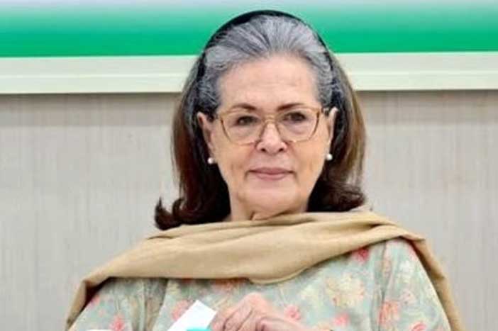 Congress Leader Sonia Gandhi.