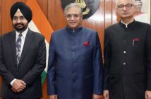 Sukhbir Singh Sandhu (L), Gyanesh Kumar (M) Vivek Joshi (R).
