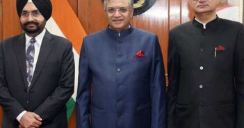 Sukhbir Singh Sandhu (L), Gyanesh Kumar (M) Vivek Joshi (R).